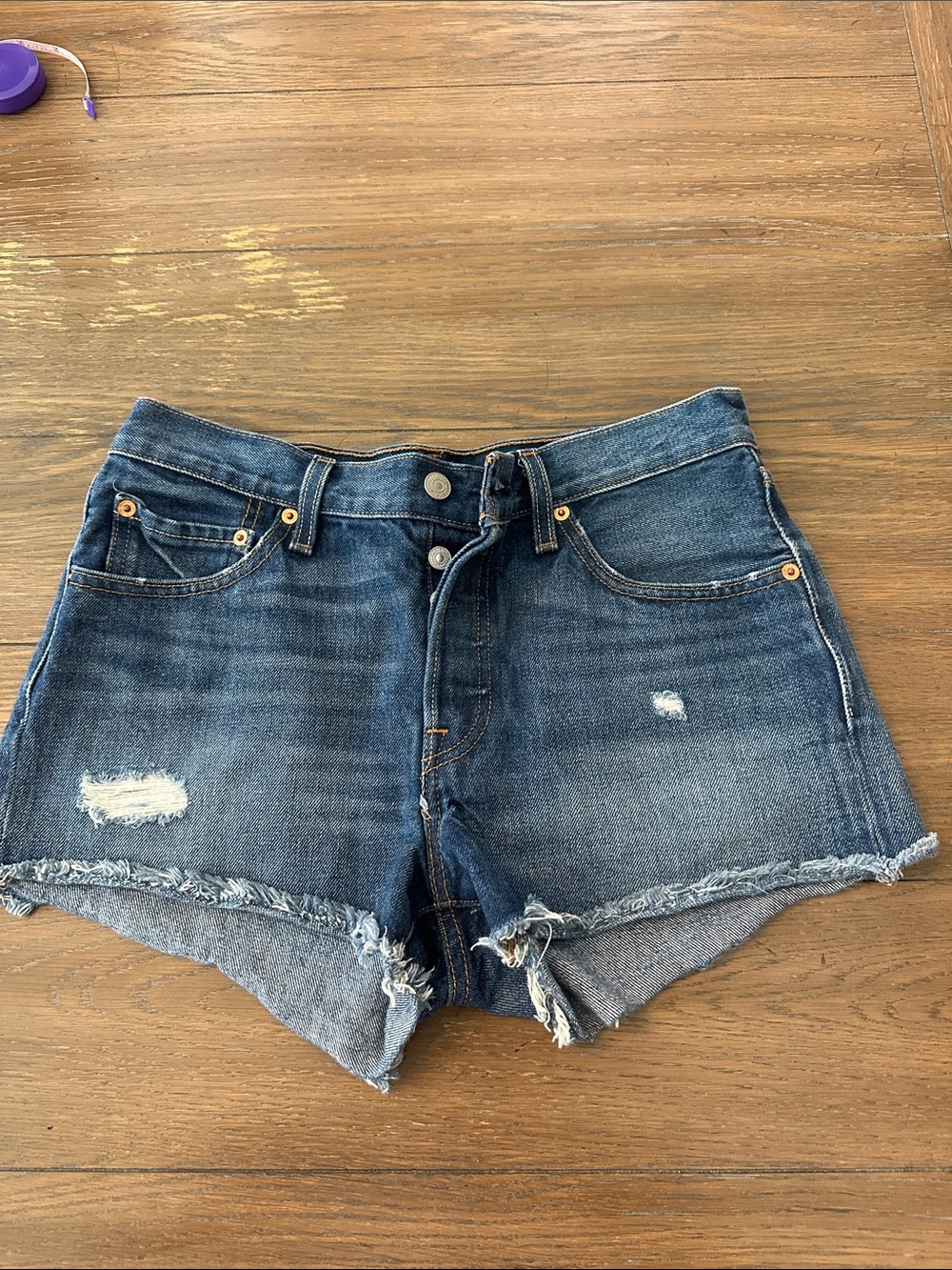 Ladies‎ Levi 501 button fly shorts